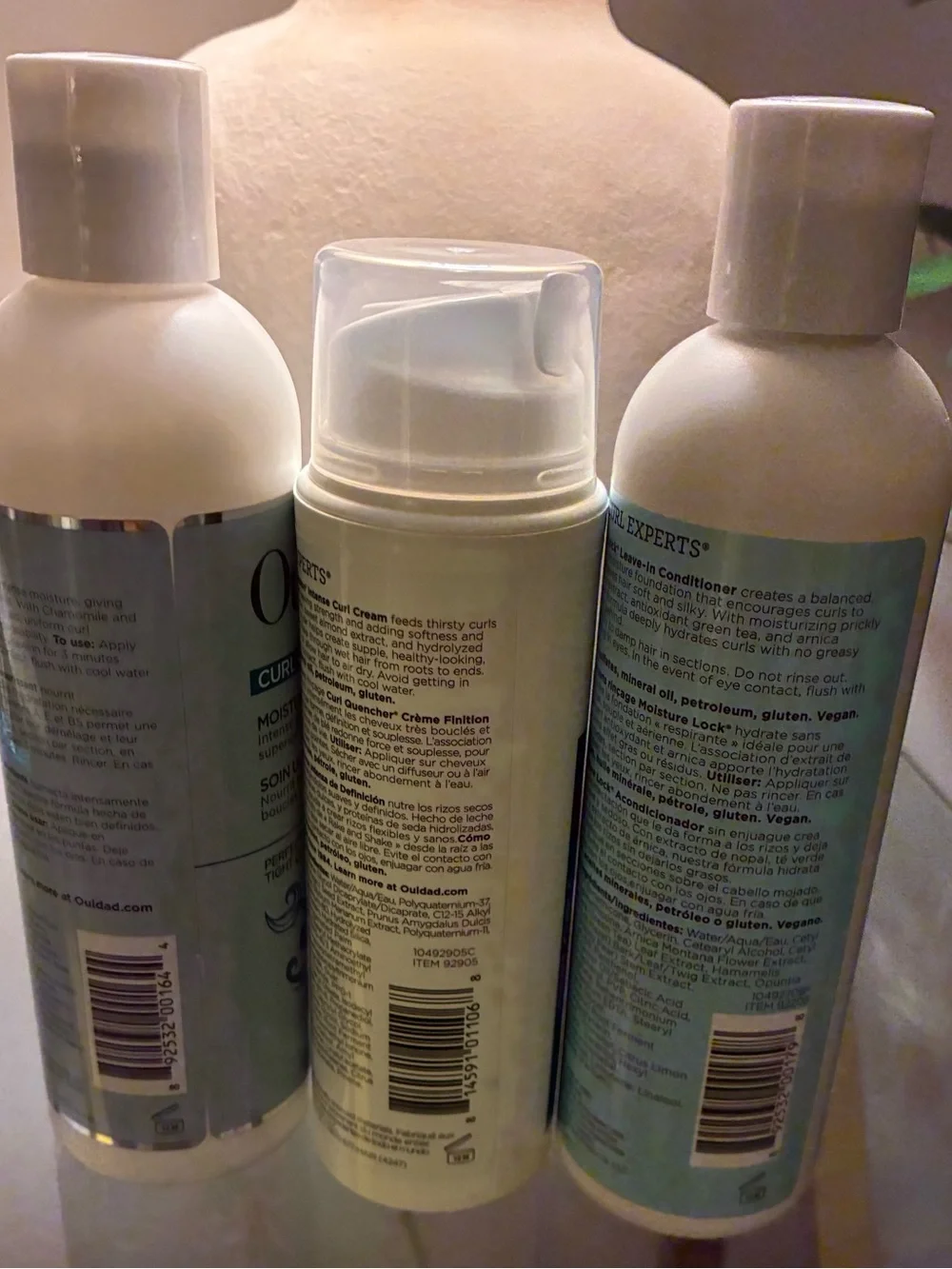 Ouidad Curl Quencher 3 Pc Bundle Conditioner Curl Crème Leave-In NEW
